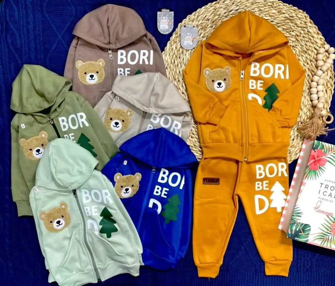 🧶سوشرت شلوار 🧸گلدوزی جیبدار
