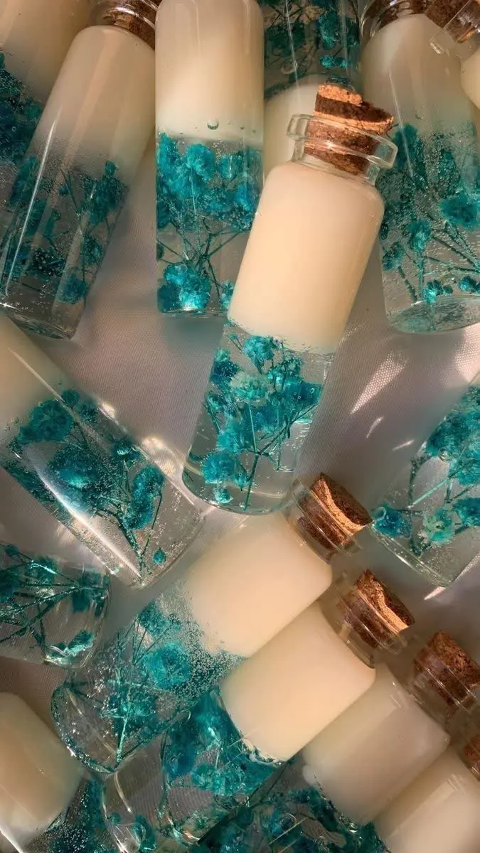 شمع ترکیبی جذاب شیشه😍
