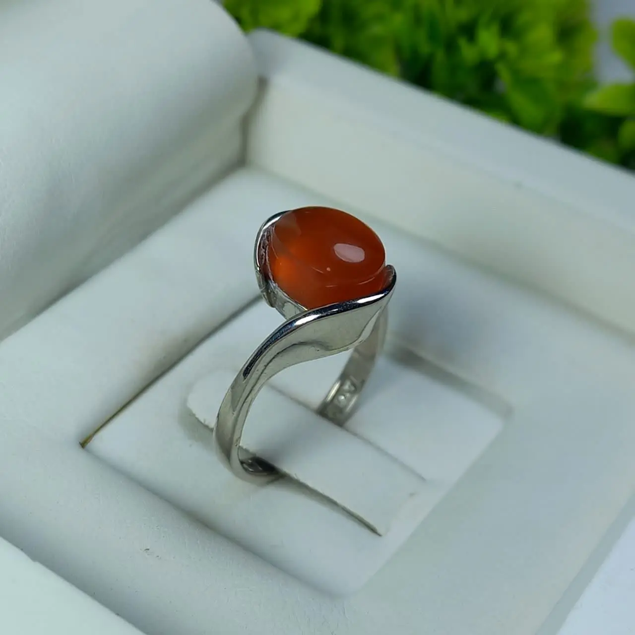 ✅انگشتر زنانه عقیق #پرتقالی_یمن🧡
