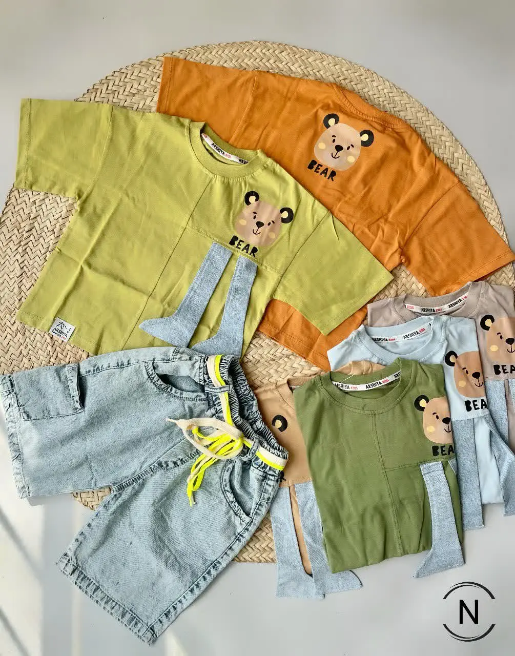 #تیشرت‌شلوارک‌پسرانه پنبه لی خر پادار
