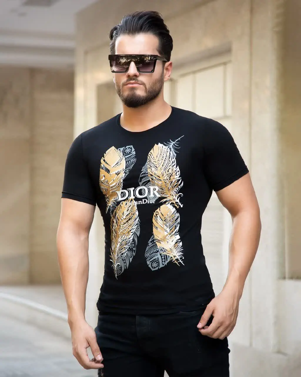 🏆تیشرت مردانه Dior مدل Soler
