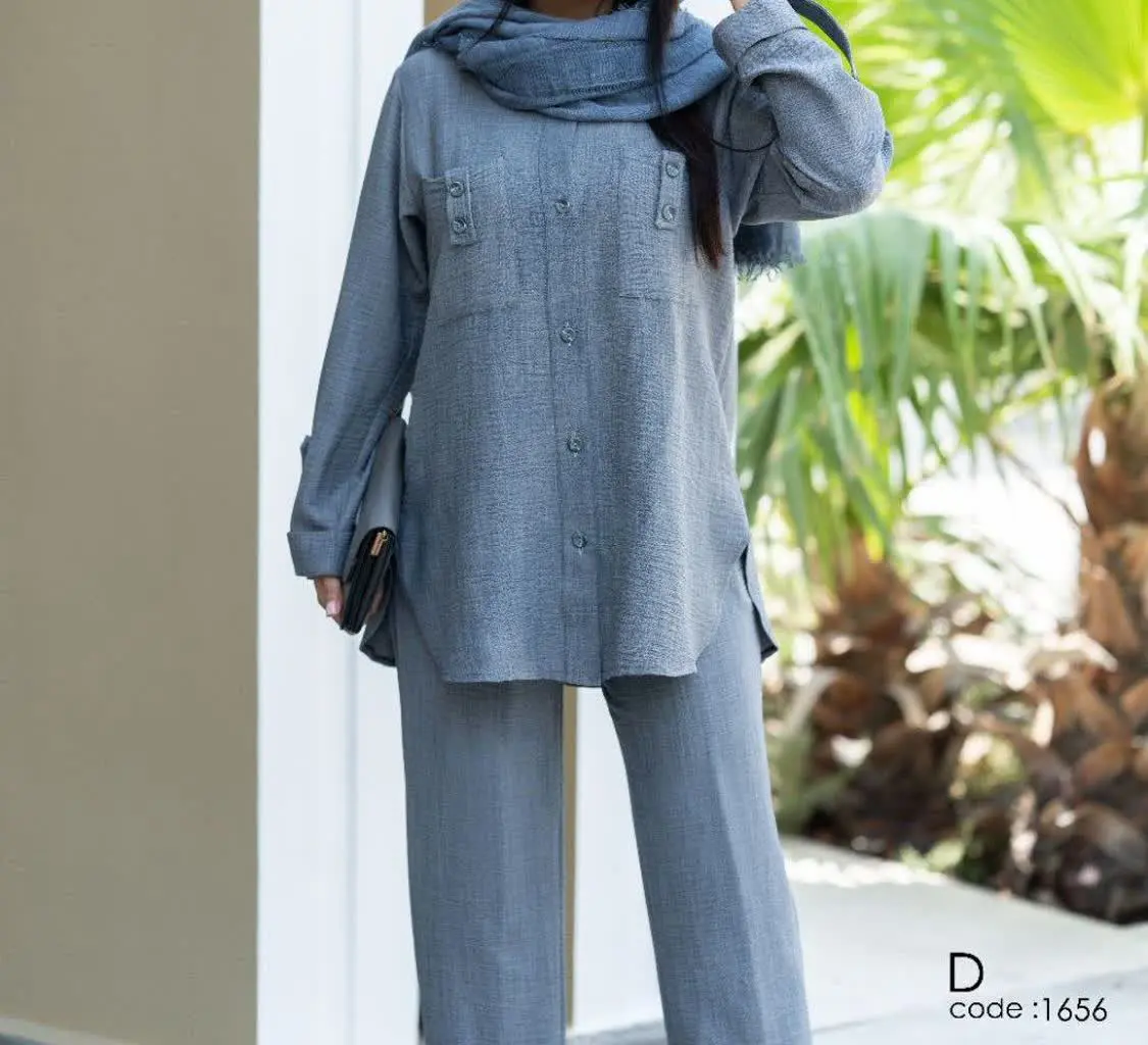 با ی مانتو و شلوار خنک چطور...