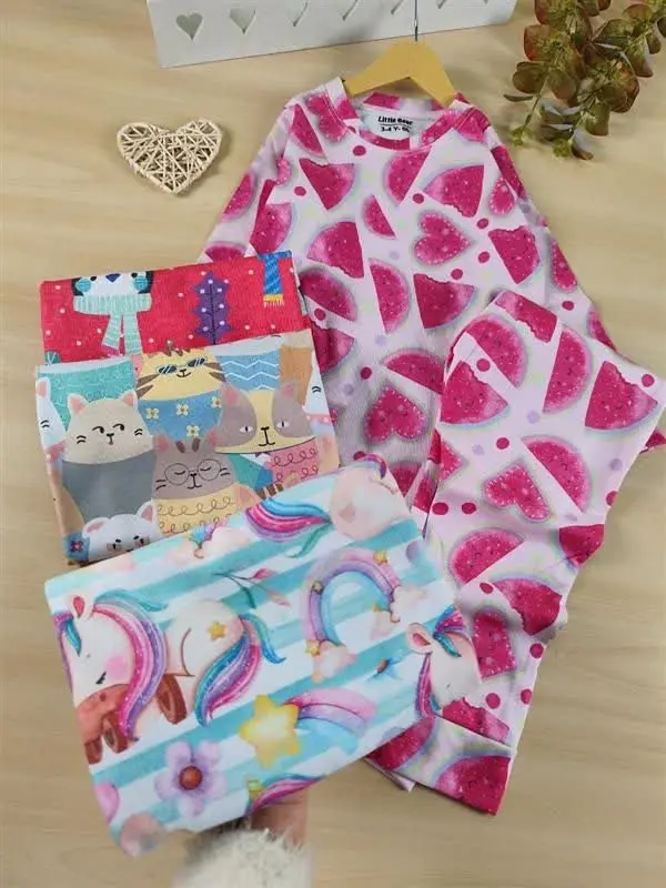 بلوز شلوار راحتی چاپی 
