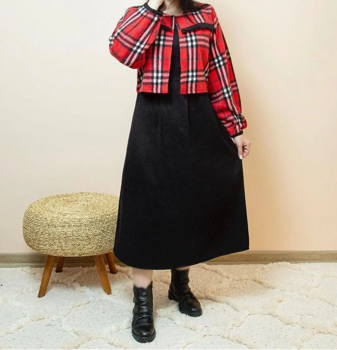 👚نام: کت و سارافون ترکیبی غزال💥💫
