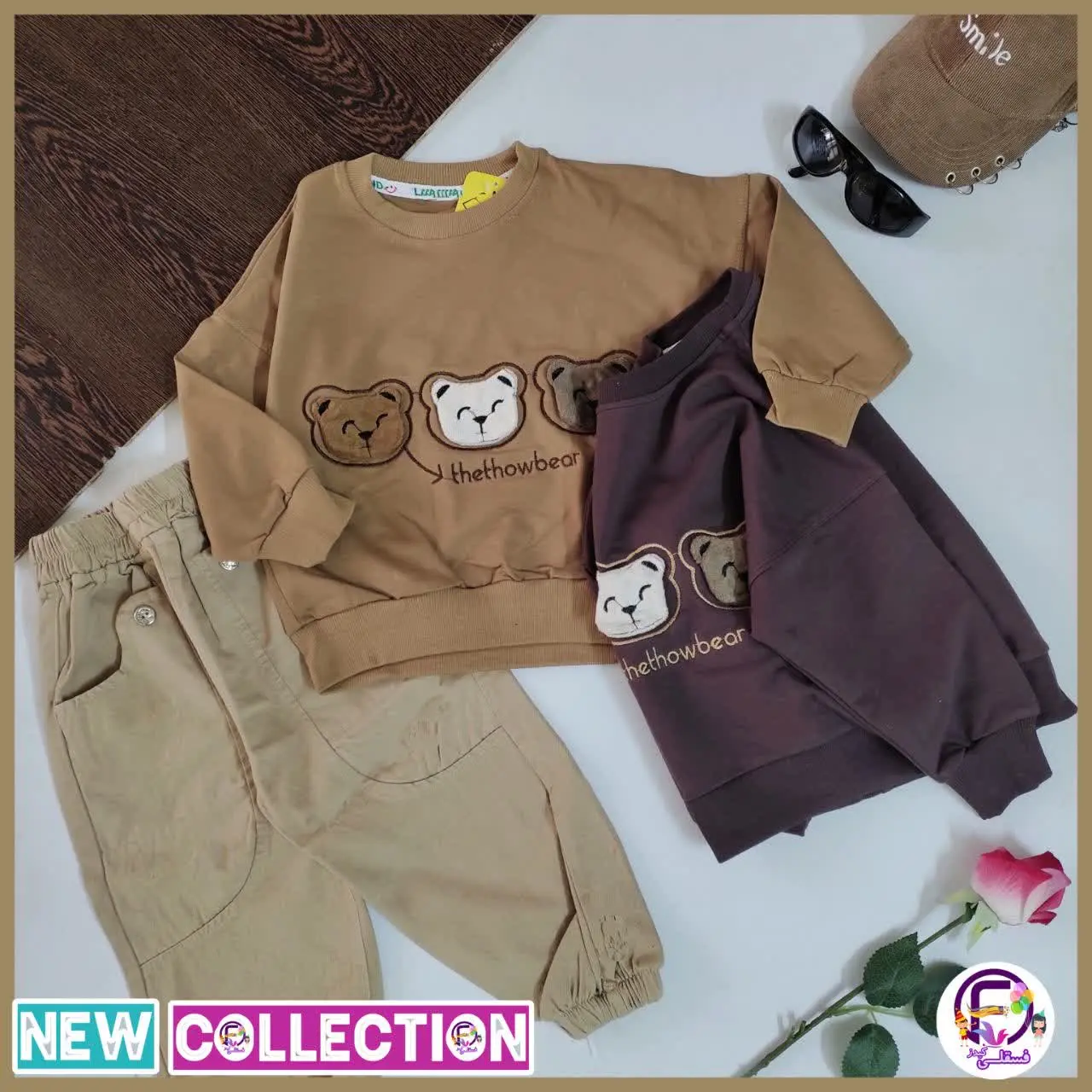 🔅جنس: بلوز‌ دورس پنبه درجه یک، گلدوزی شده عروسکها جدا دوخته شده، دور یقه و دم آستین و دم لباس کشباف پنبه، آستین مدل رگلان 
