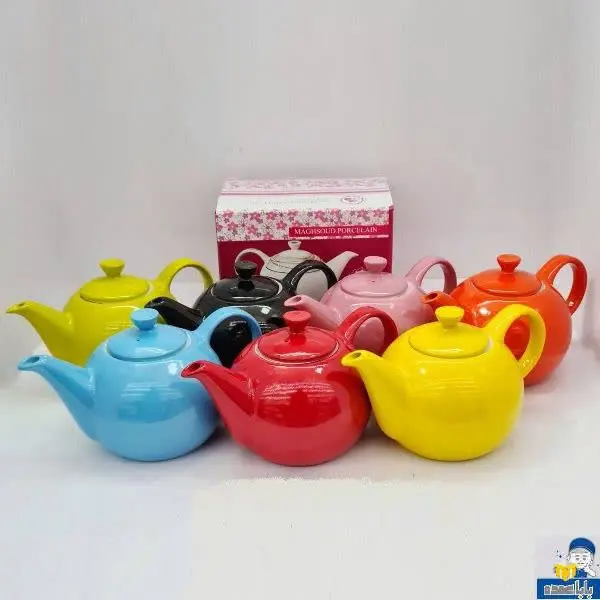 😍🎊قوری رنگی داخل سفید مقصود
