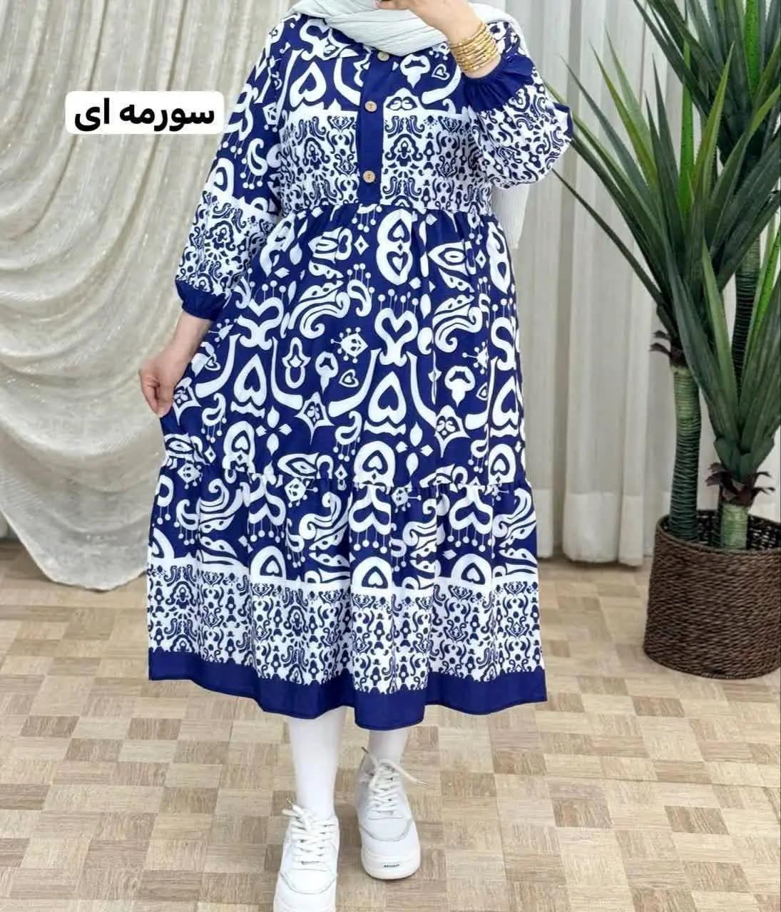 ▪️نام: پیراهن فلور طرح بته جقه