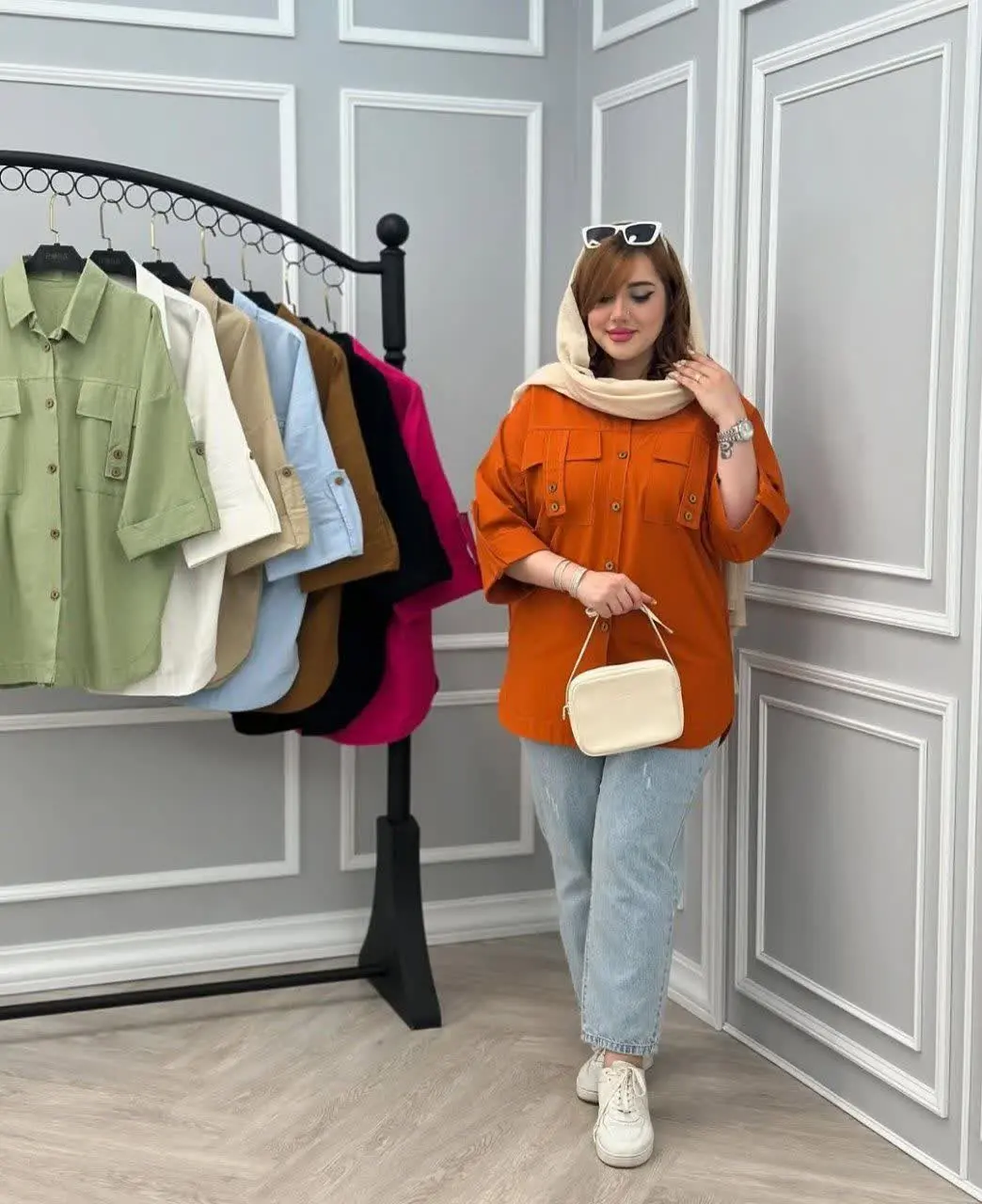 🦋نام محصول: شومیز مانتویی تیدا ✝️
