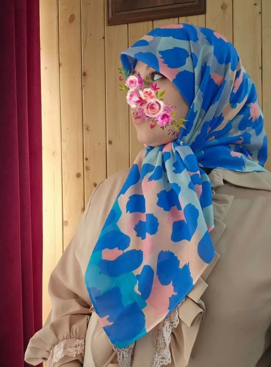 روسری نخی پلنگی فانتزی