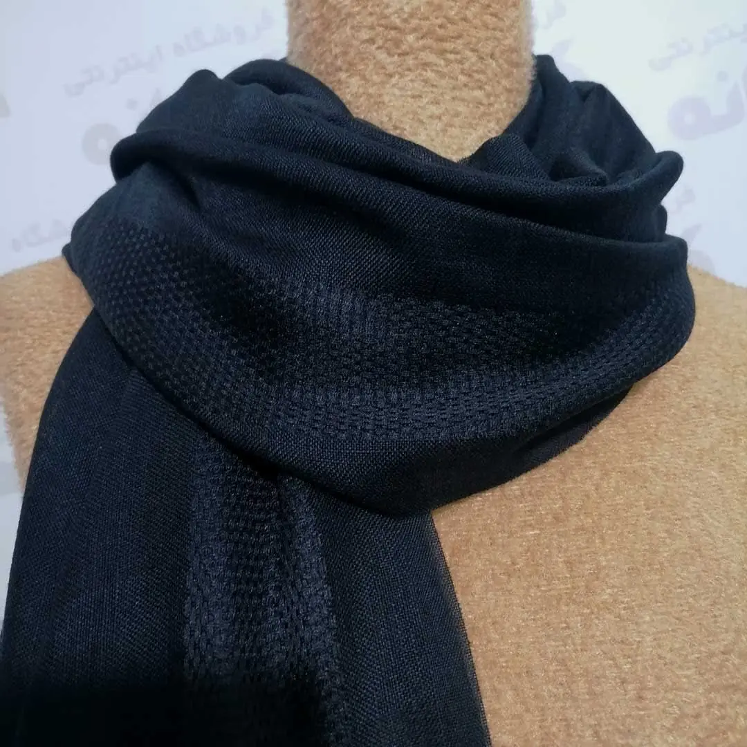 🥳شال حصیری مشکی
