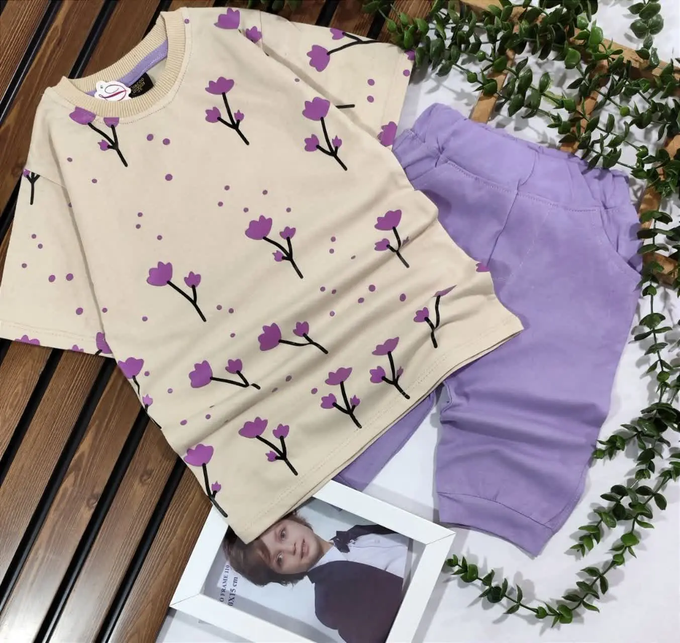 👚نام: ست تیشرت شلوارک گل لاله🌹🌹🌹
