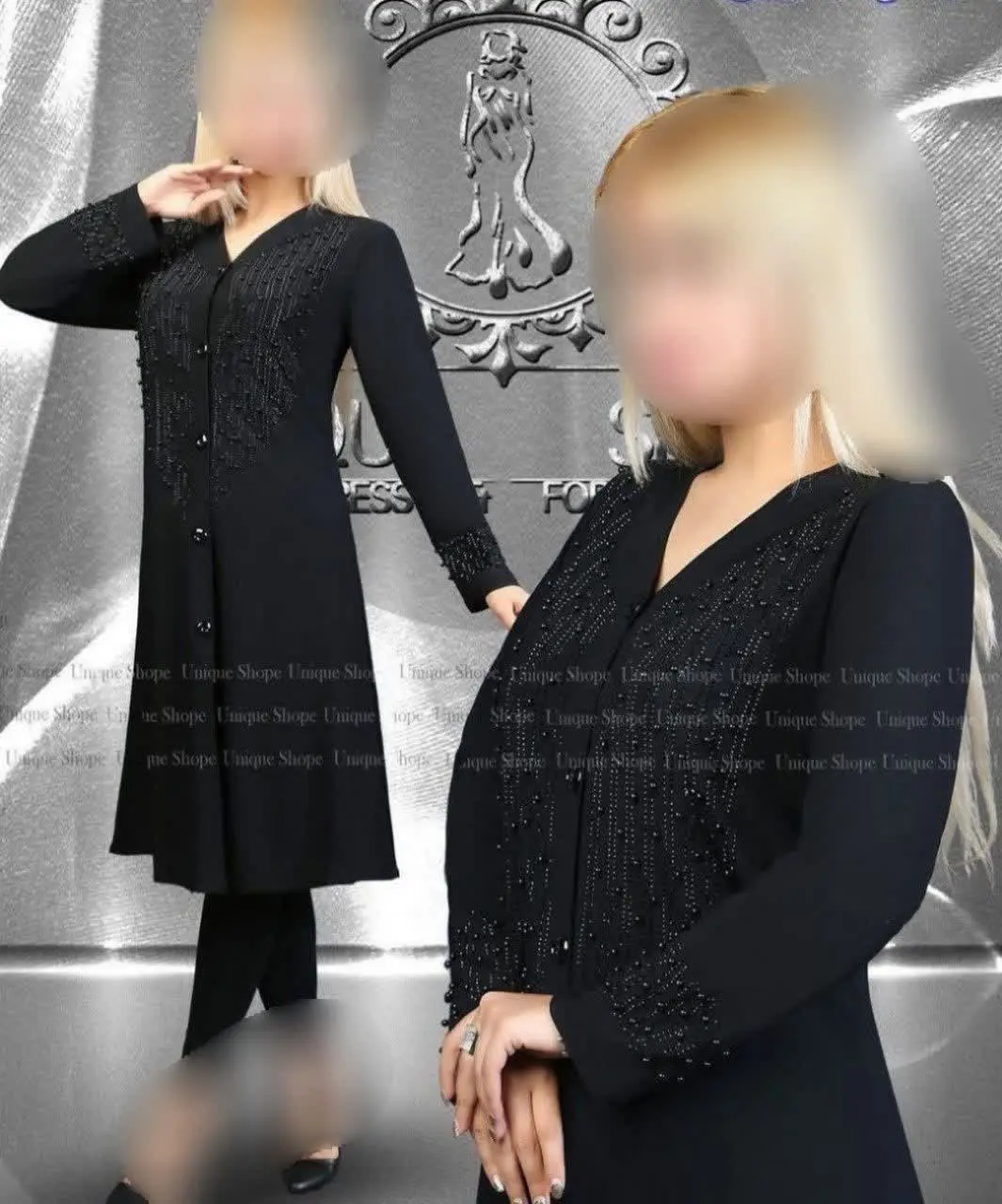 ❤️نام: مانتو مدل مهنوش🏴 ((ویژه محرم)) 🏴
