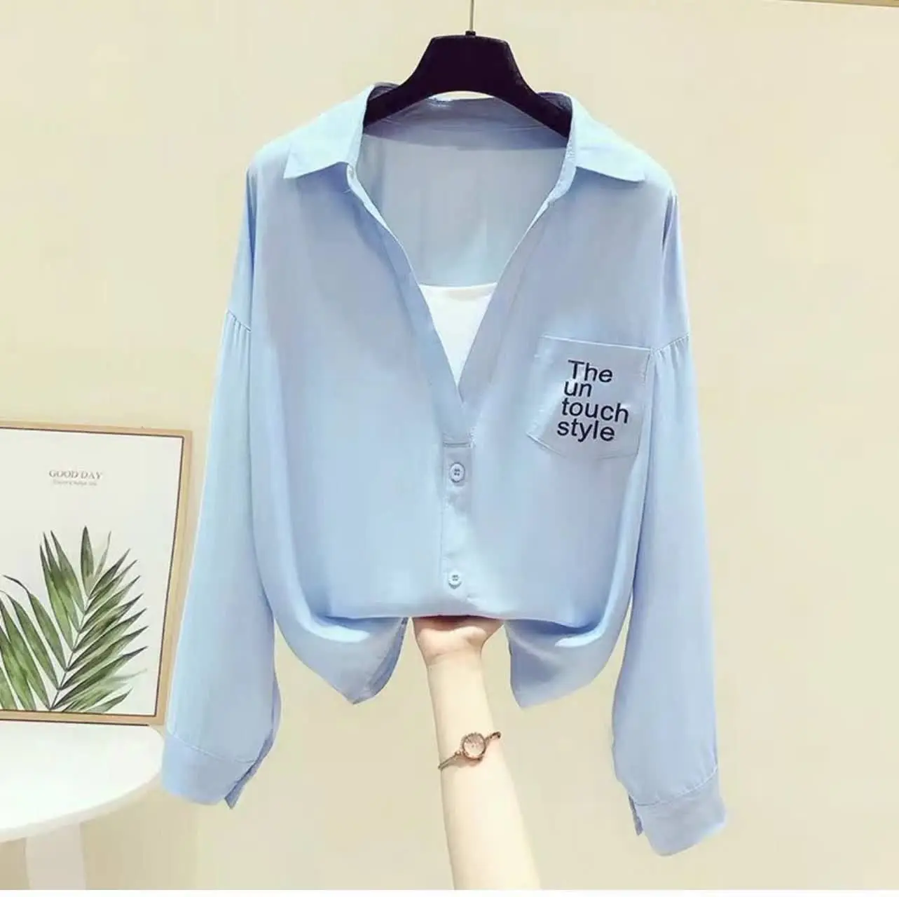 شومیز اسپورت جیبدار 
