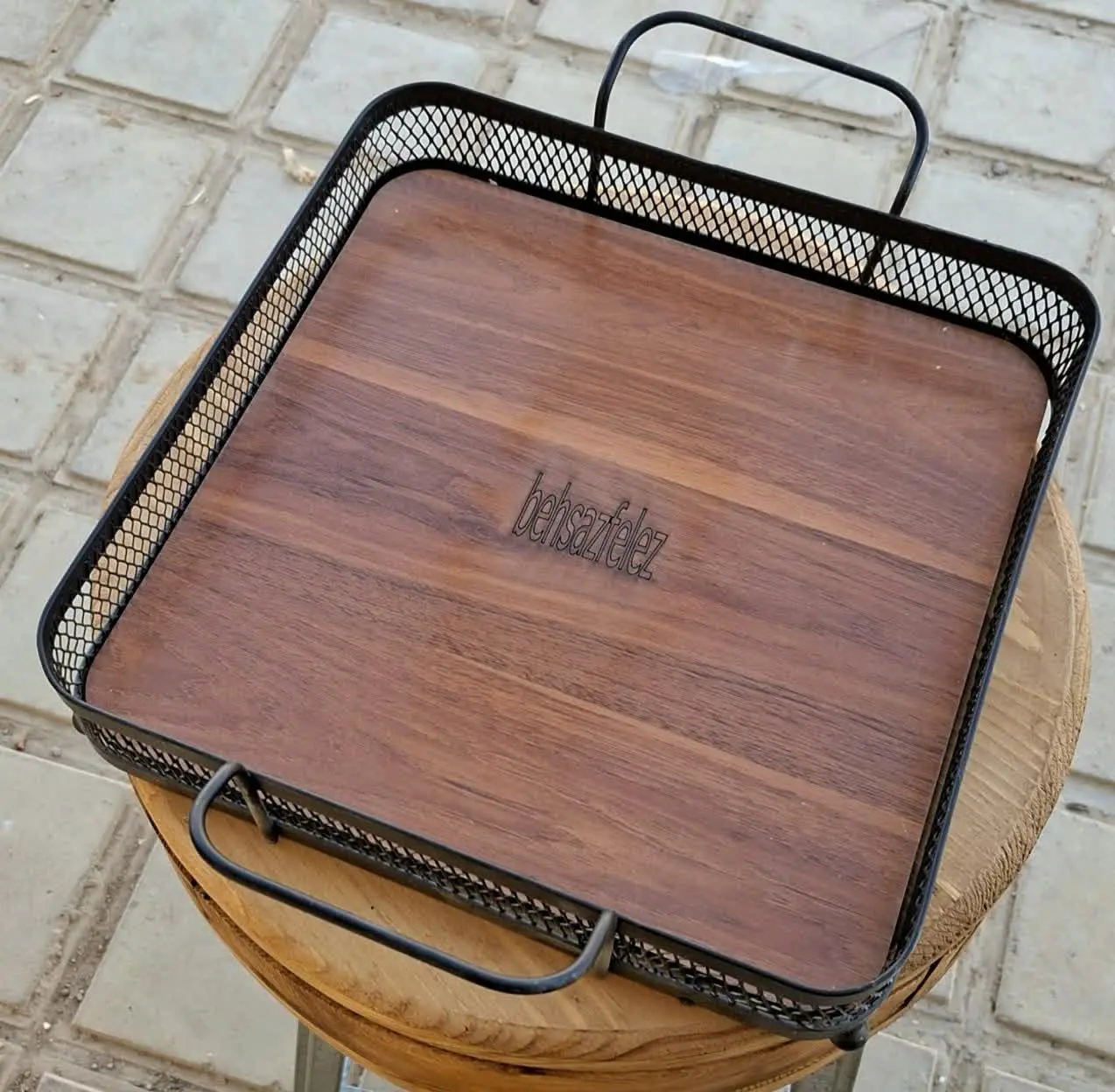 💥 سینی فلزی کف mdf💥