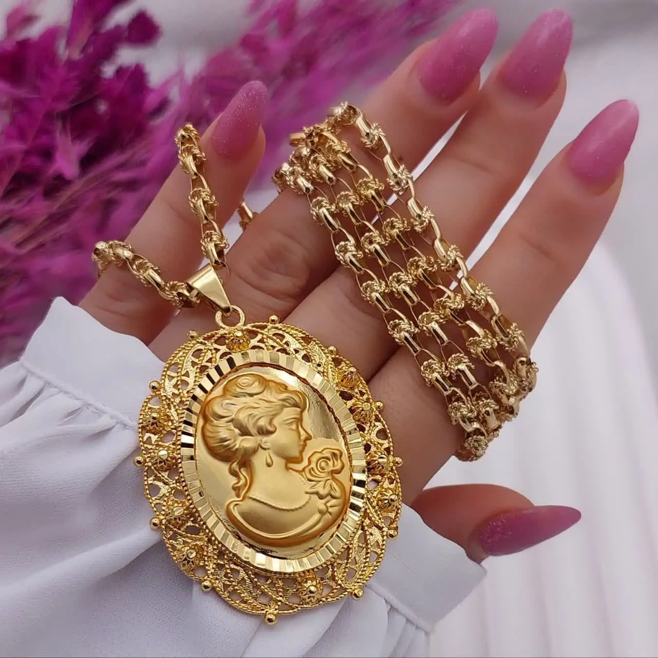 #گردنبند بلند طرح طلا جدید😍
