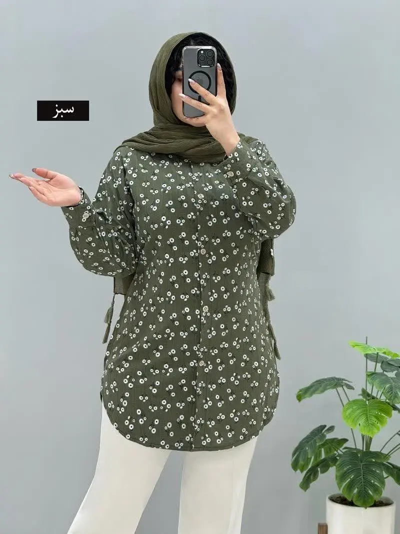 🌸 یه کار بهاره با کیفیت با پارچه لینن شانتون شسته شده درجه یک با دوخت مزونی. 
