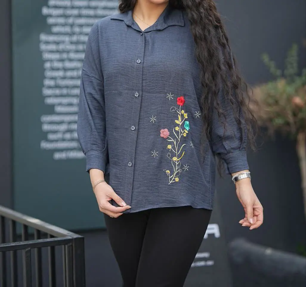 💞شومیز گلدوزی شده مدل ساره💞