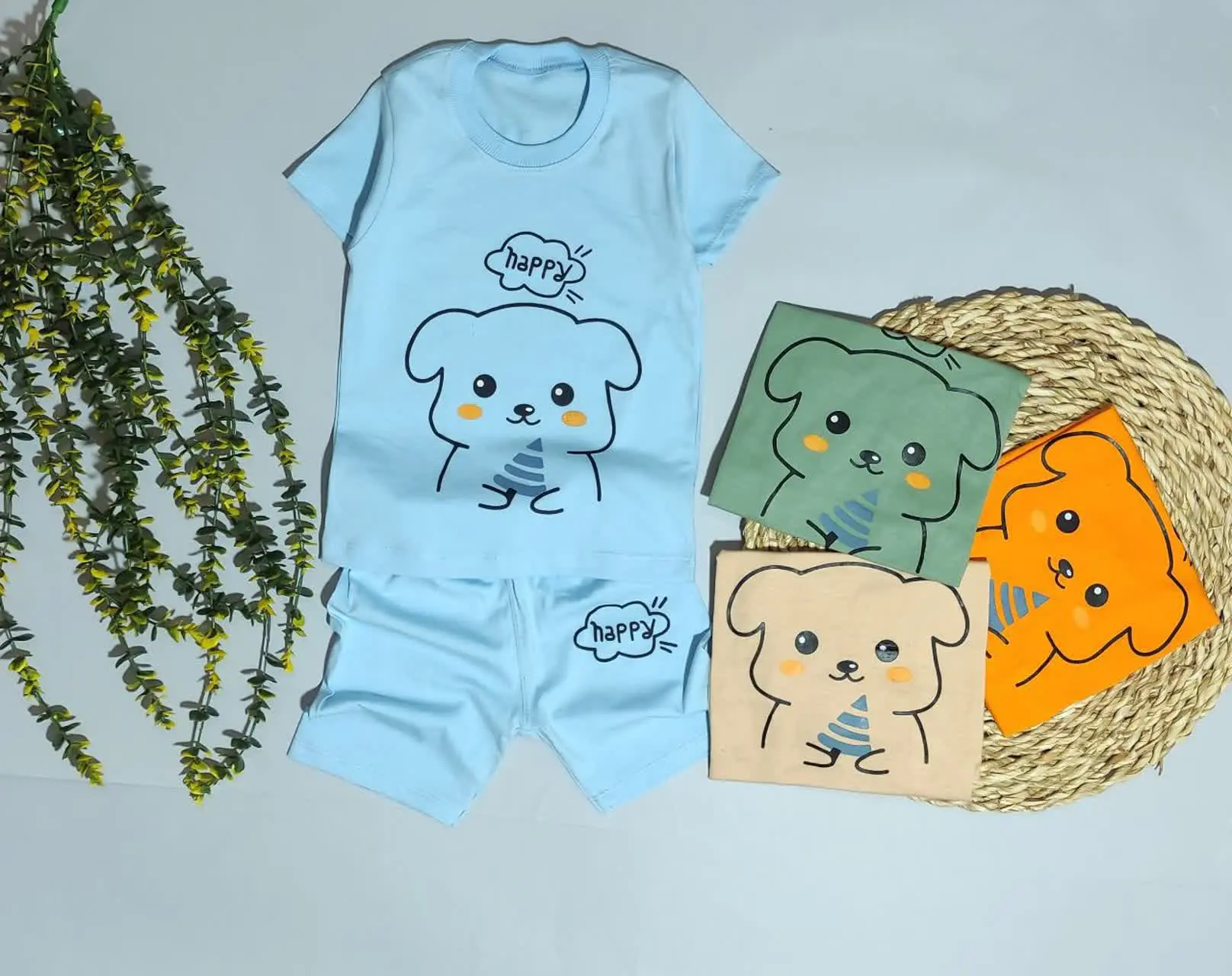 🔮تیشرت شلوارک اسپرت طرح happy🔮
