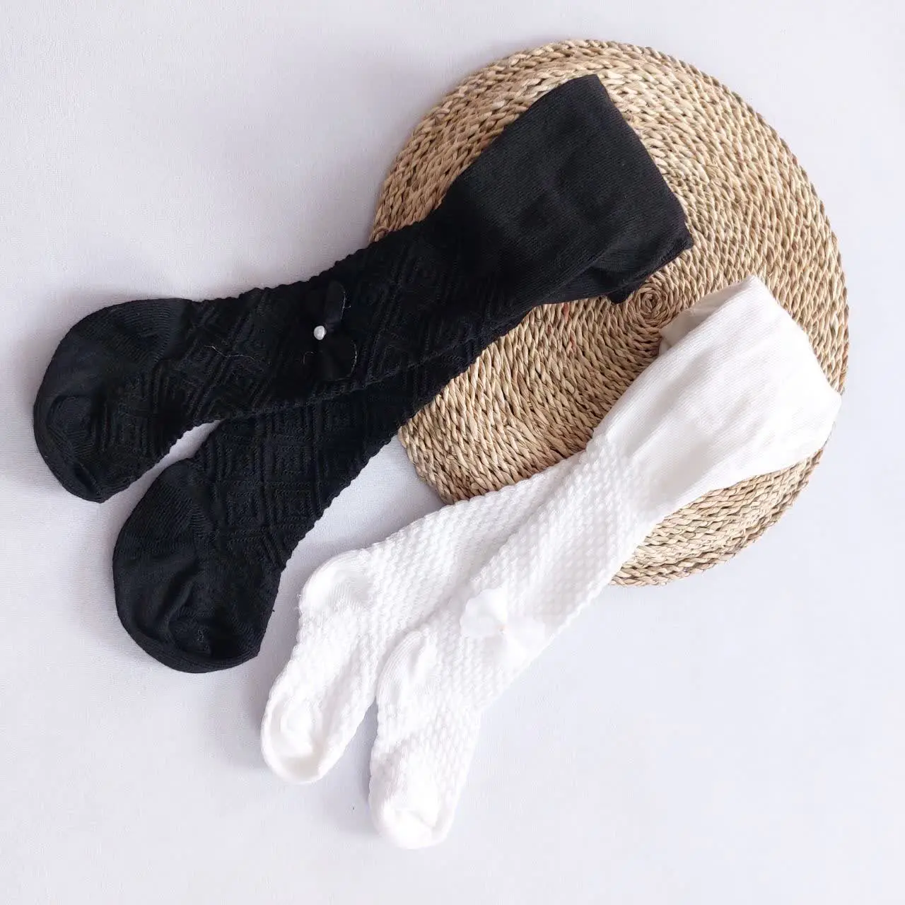 جوراب شلواری طرحدار پاپیونی 🎀
