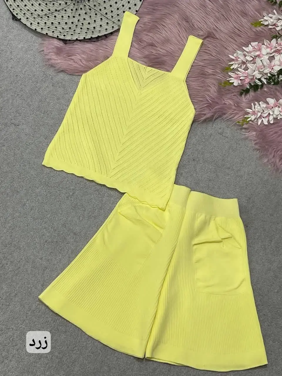 🛍نام: ست تاپ شلوارک۴۰۵👌🍂
