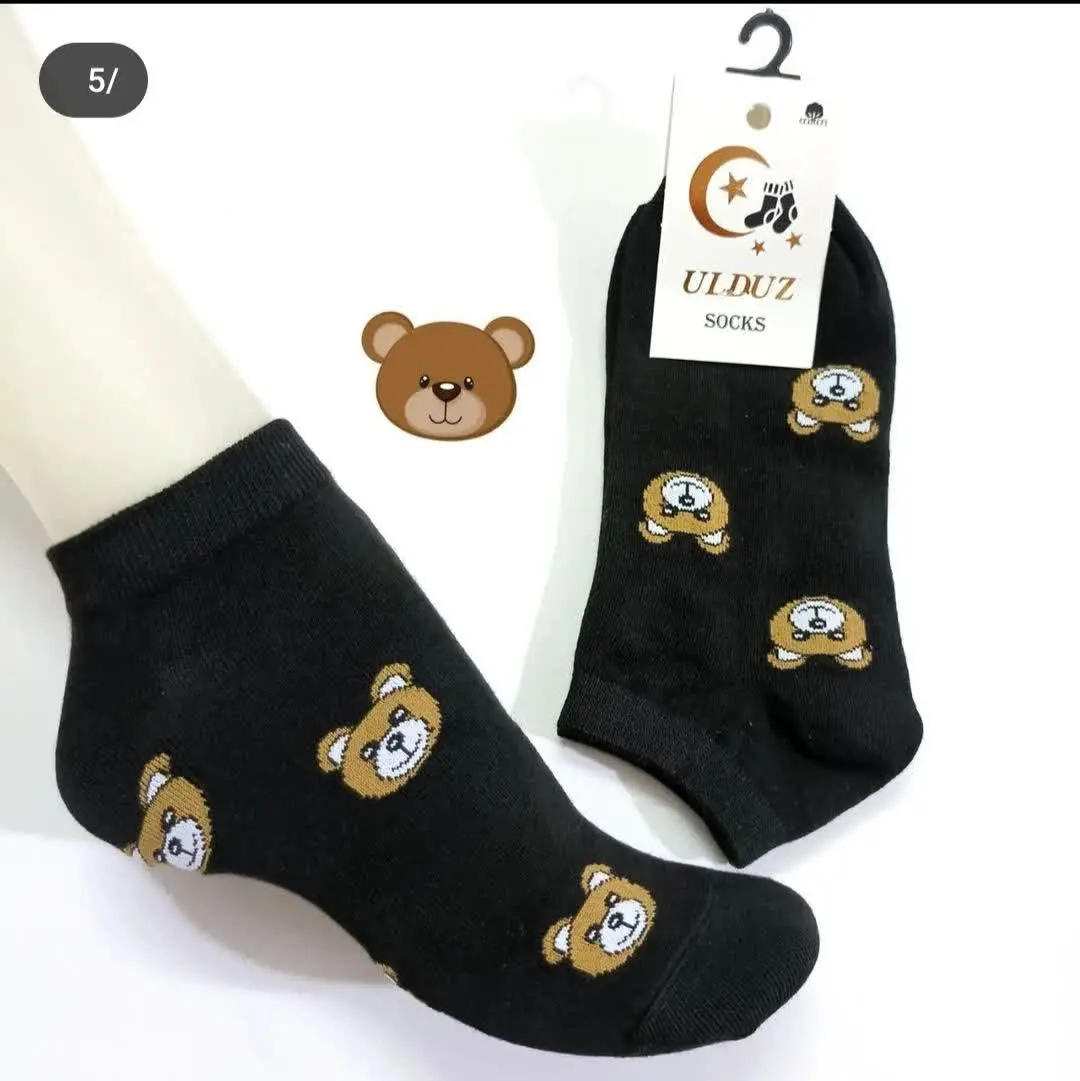 🐻جوراب نخی اسپرت طرح خرس (⁠｡⁠♡⁠‿⁠♡⁠｡⁠) ⁩

