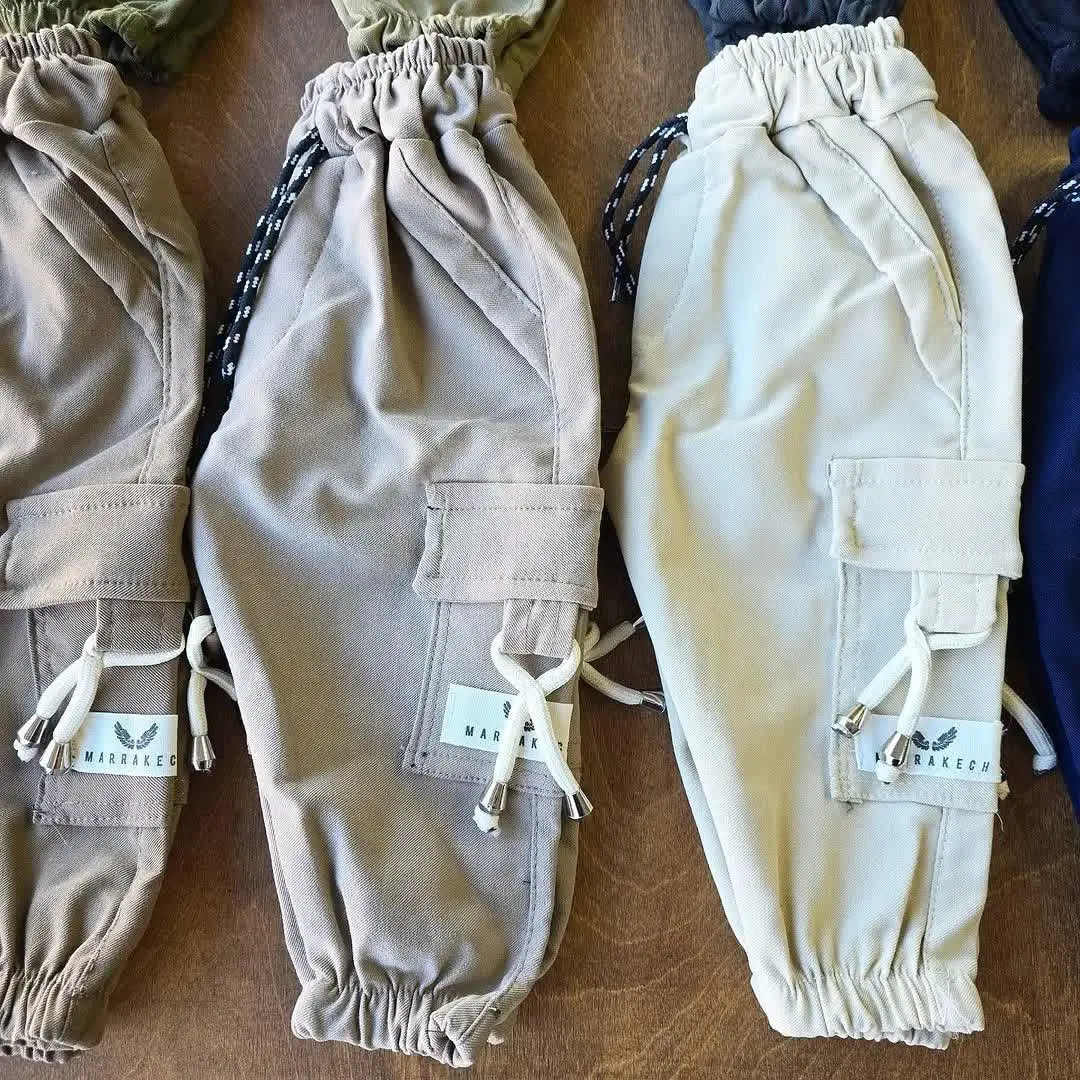 شلوار کتان اسلش بندی سایز ۳۵، ۴۰ 
