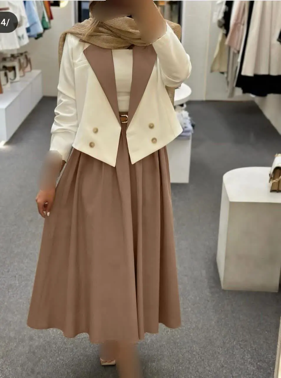 👚 نام: کت دامن تابان ✔️
