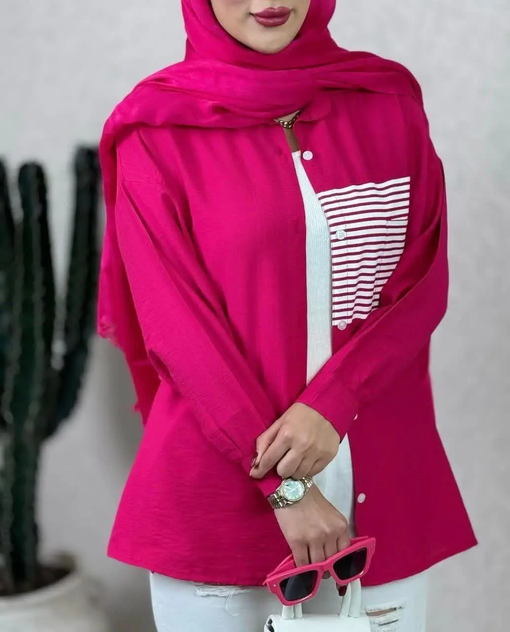 💫اینم یه شومیز اقتصادی عیدانه که هم میشه بعنوان مانتو بپوشی هم یه شومیز شیک واسه مهمونی و دورهمی😍
