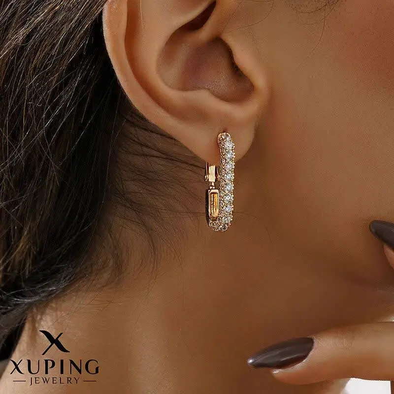 گوشواره حلقه ای جواهری از ب...