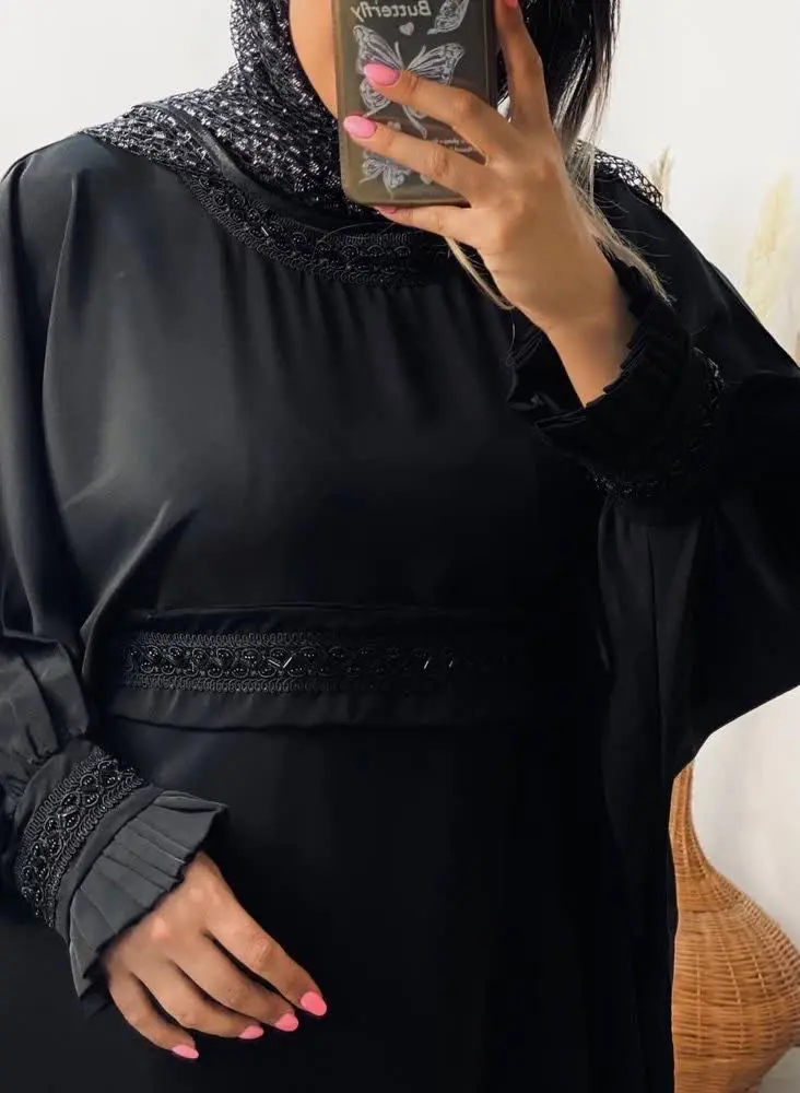 🖋نام: مانتوعبایی آستین پلیسه
