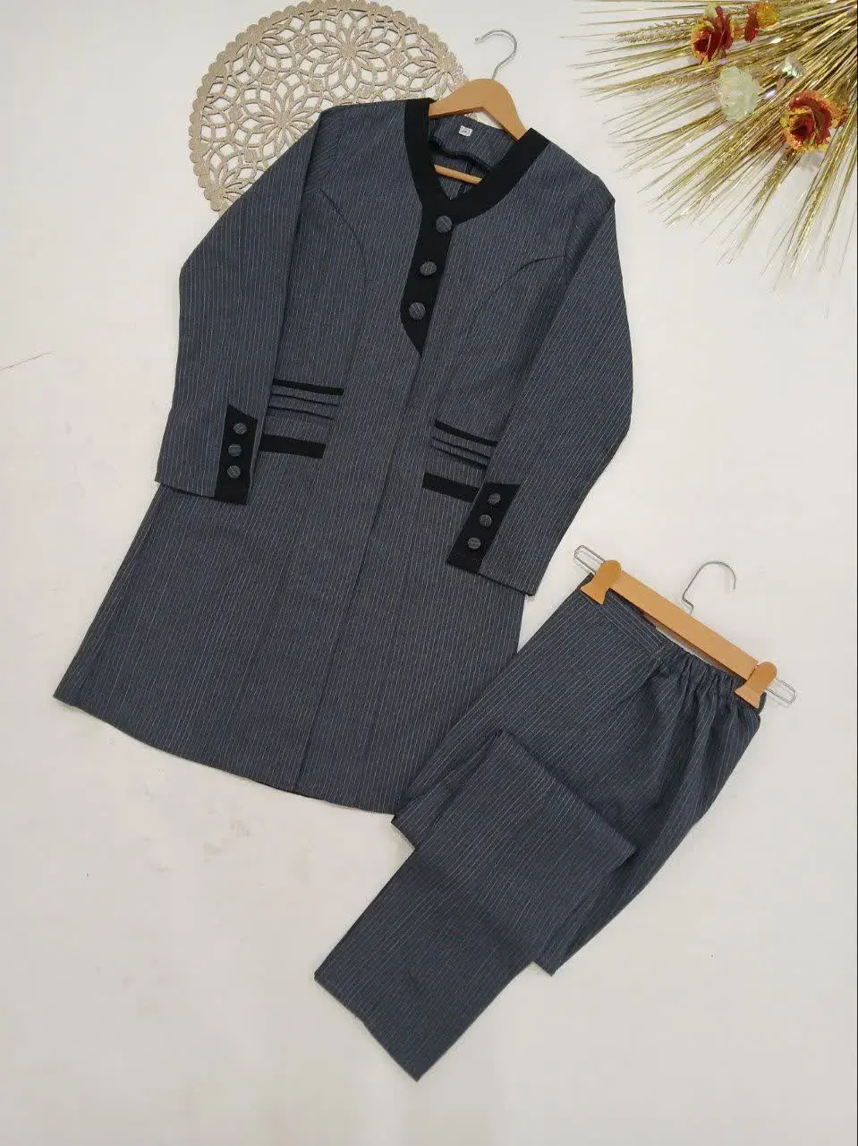 🌿پشت کمرشلوار کش، جلوی شلوا...