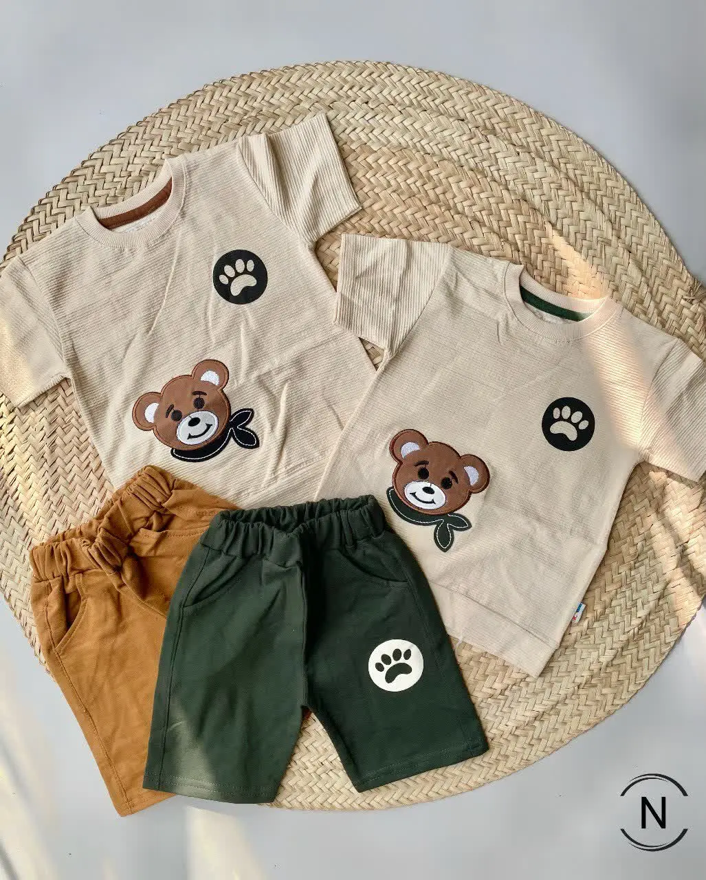 #تیشرت‌شلوارک‌ (بیسکوئیتی/پنبه) تدی
