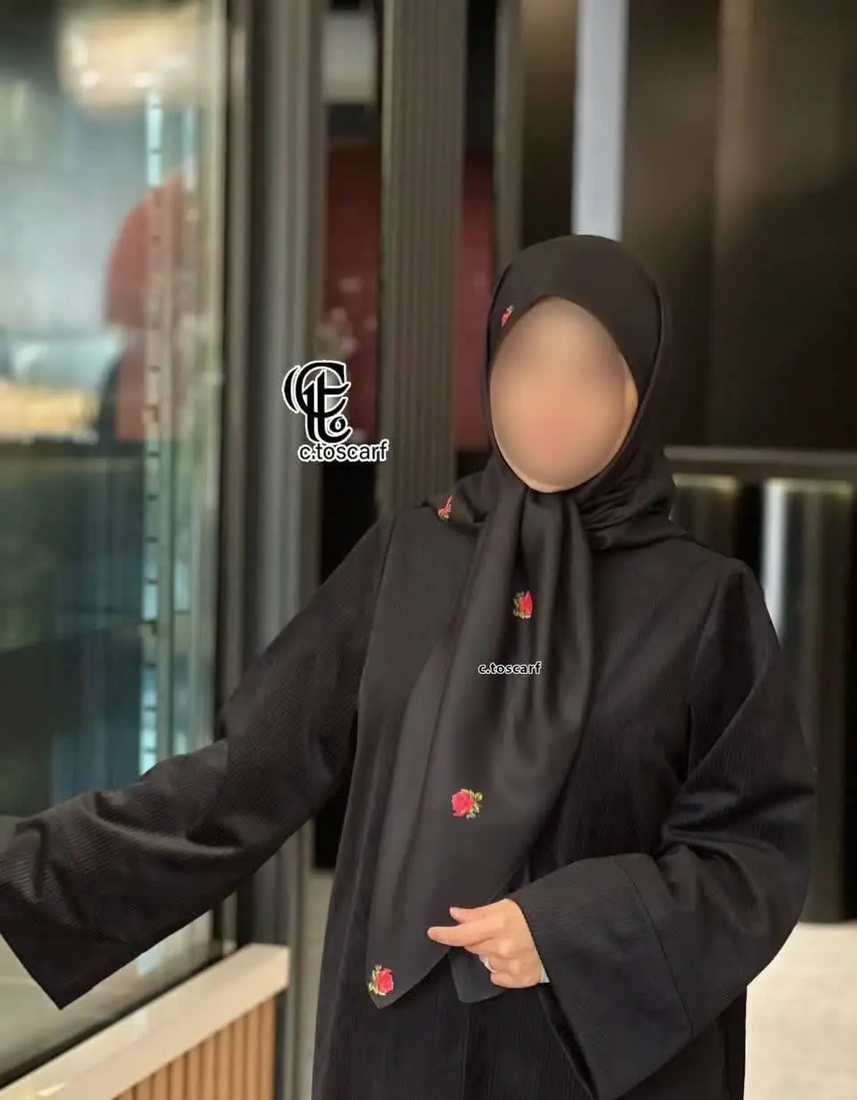 🖤روسری طرح گل رز❤️
