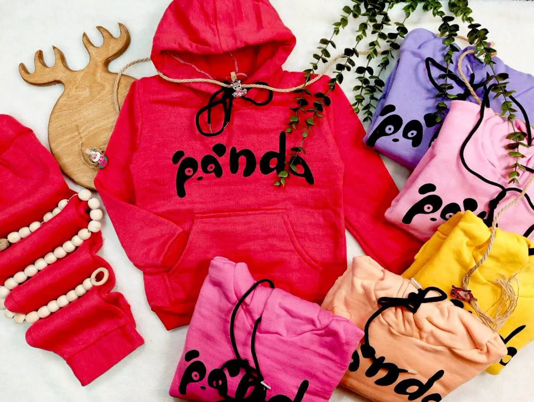 🧶هودی شلوار کرکی 😍 کلاه دار
