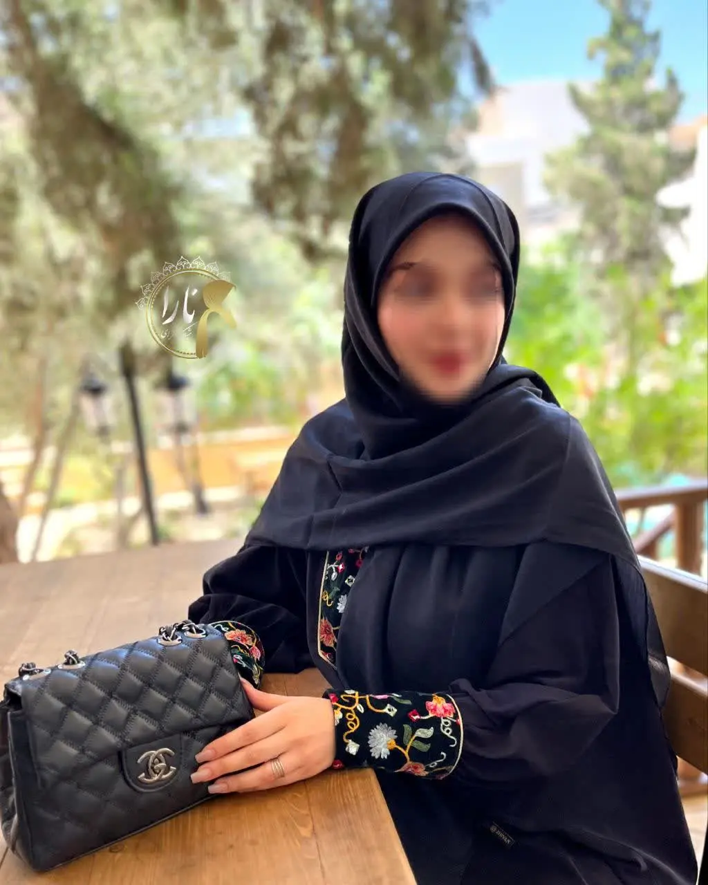 روسری نخی مشکی ساده 😍👌
