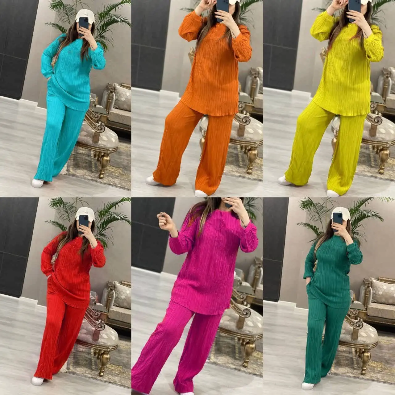 🦋نام مدل: ست مانتو شلوار حریر 💜
