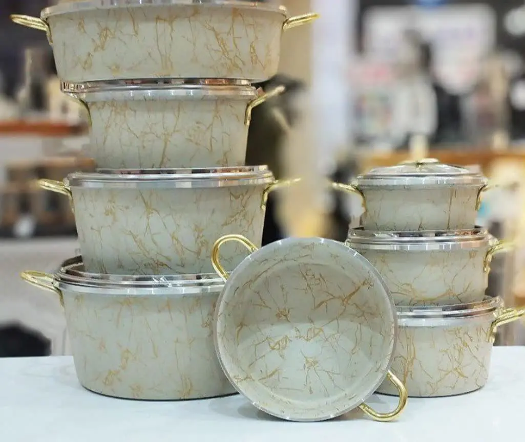 سرویس قابلمه ۱۴ پارچه برند البرز کالاماربل
