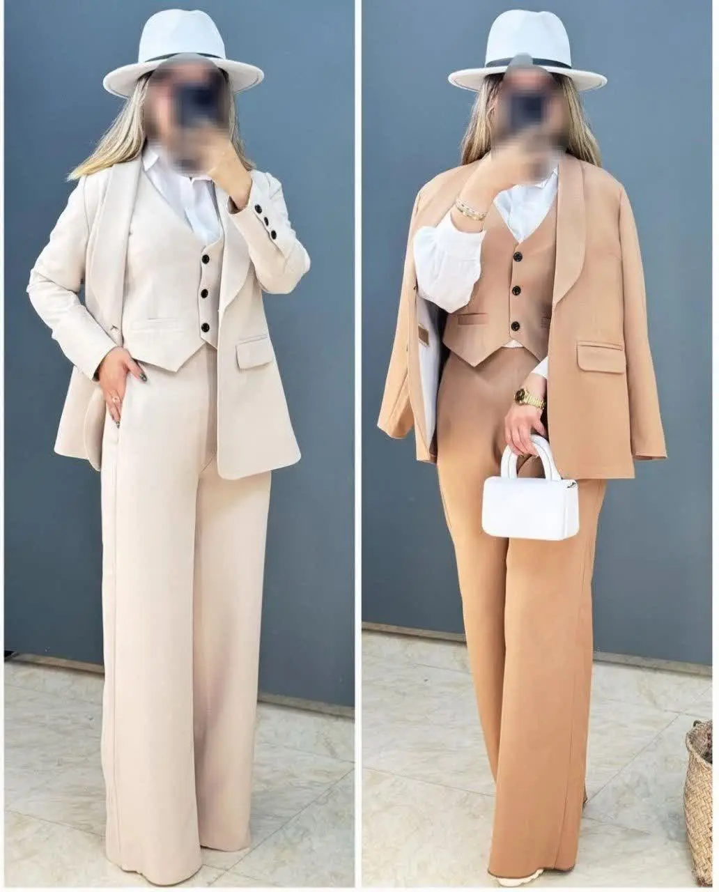 🌹نام: ست سه تیکه کت و شلوار و جلیقه ساره💥💫
