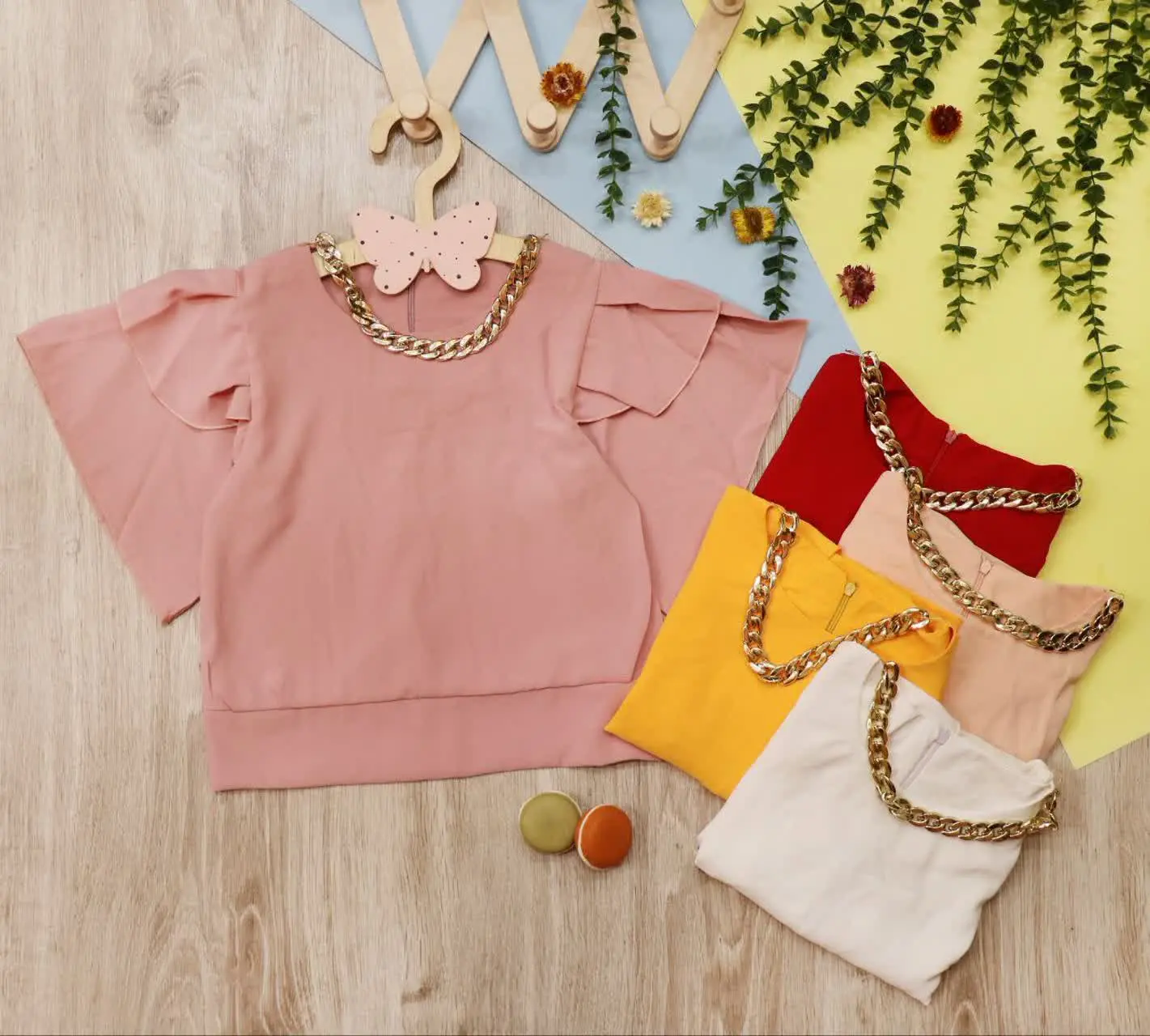 👗کراپ رنگی 
