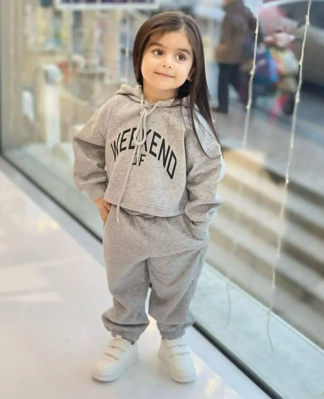 👚نام: کراپ شلوار پاییزه طوسی
