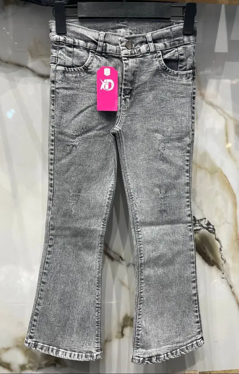 🔮شلوار لی آبی بوت کات دخترانه🔮
