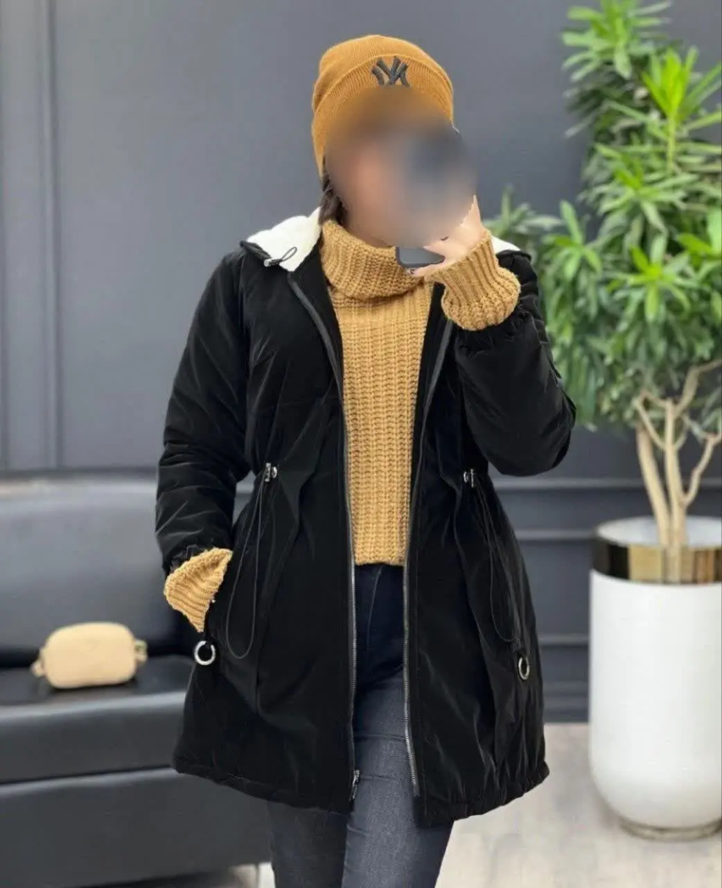 👚نام: کاپشن مروارید داخل ببعی