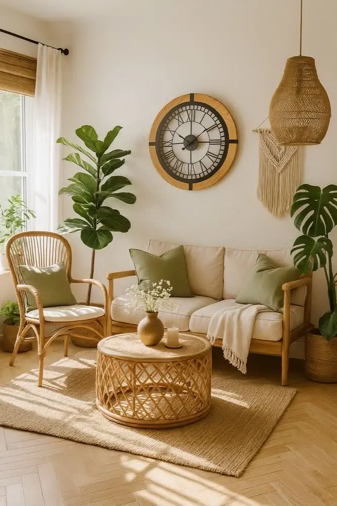 🕰️ قبول داری یه ساعت گرد چوبی با عددای رومی همیشه یه حس خاص و گرم به خونه میده👌😊
