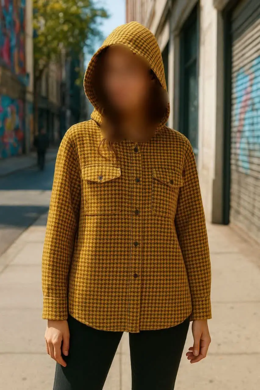 مانتو پیچازی کلاه دار ۱۳۵۳