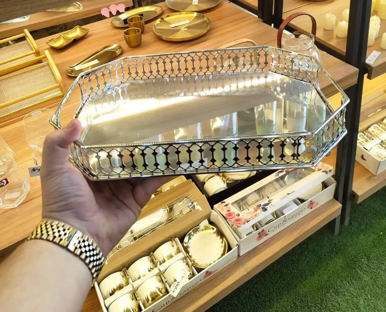 📌سینی ۸ ضلعی سایز ۳۵ در ۲۵😍👆
