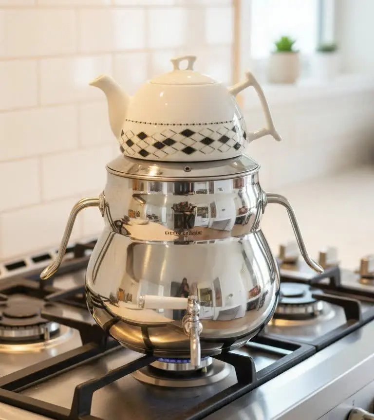 ✅ کتری قوری استیل ژیوار Dek...