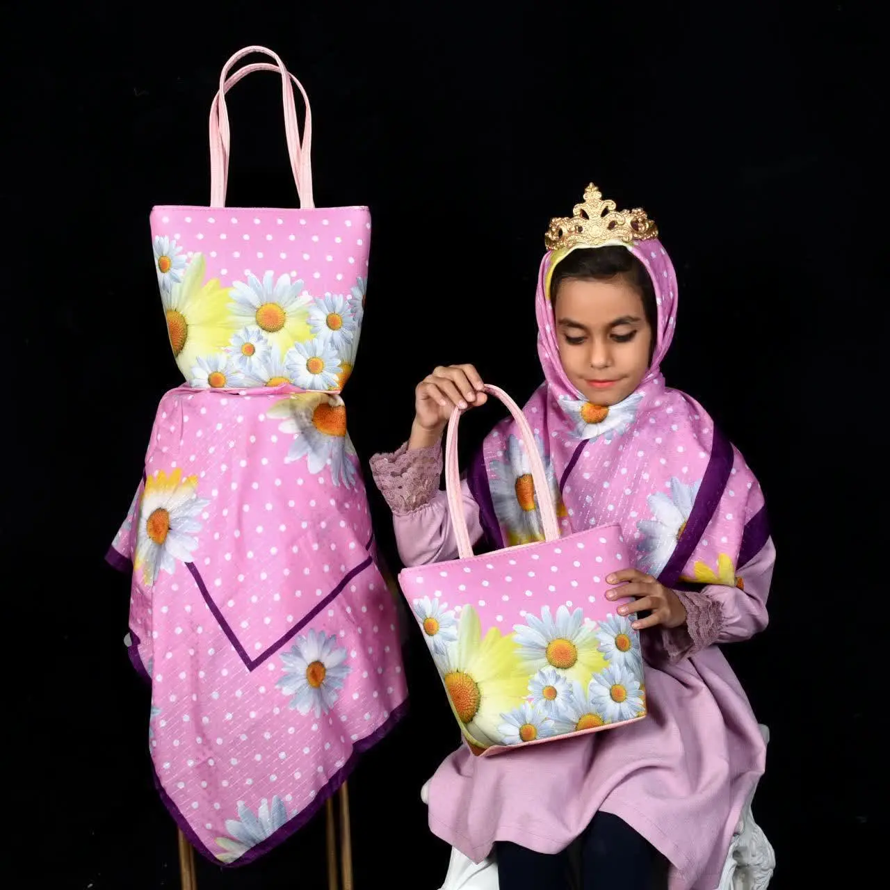 ست روسری وکیف دخترانه
