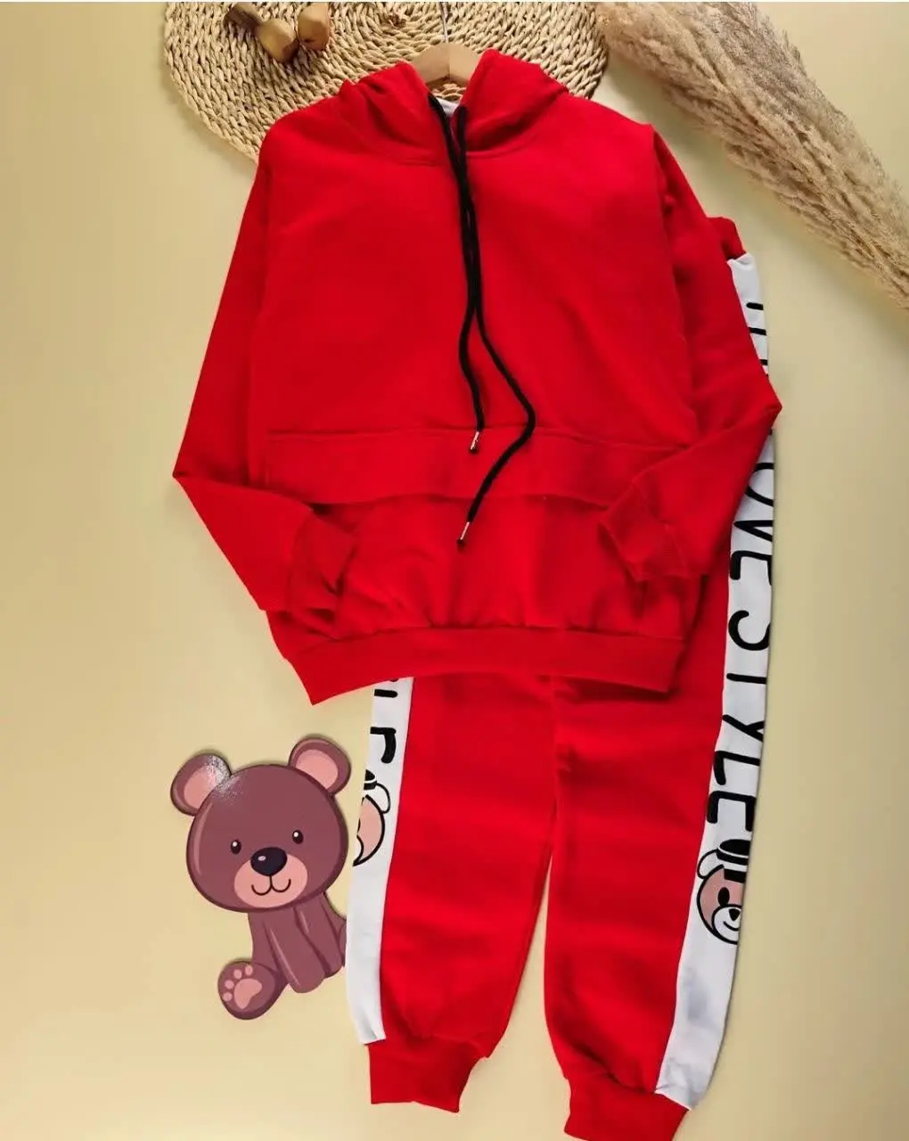 🔮ست هودی شلوار تک جیب تدی🔮
