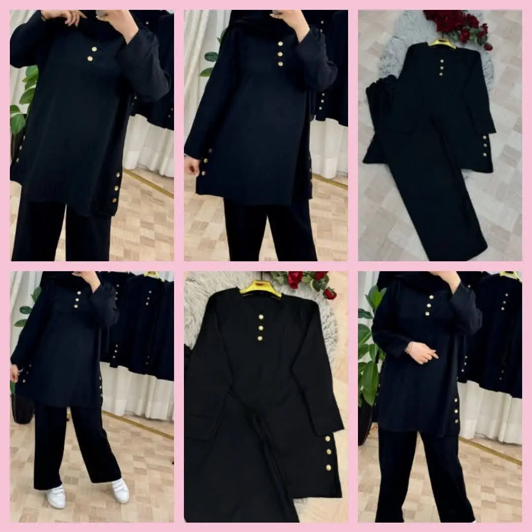 🔴نام: ست تونیک و شلوار محرمی بغل دکمه
