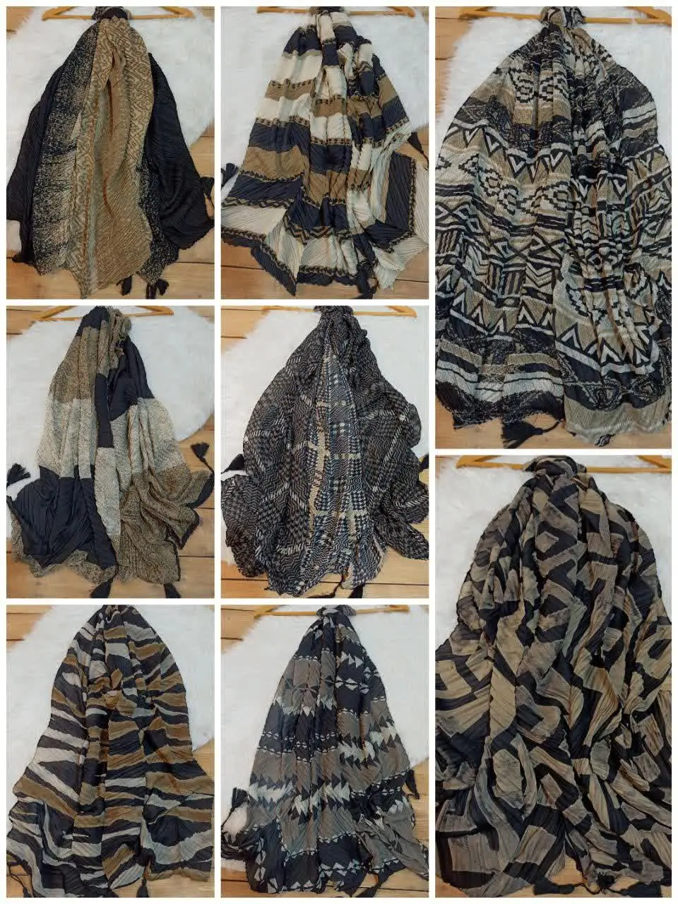 🐝شال سوپر نخ پلیسه